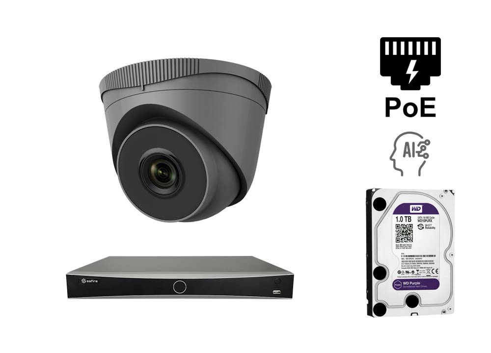 Kamera kopułkowa IP o rozdzielczości 4 megapikseli - KIT1-SF-IPDM943WHG-4
