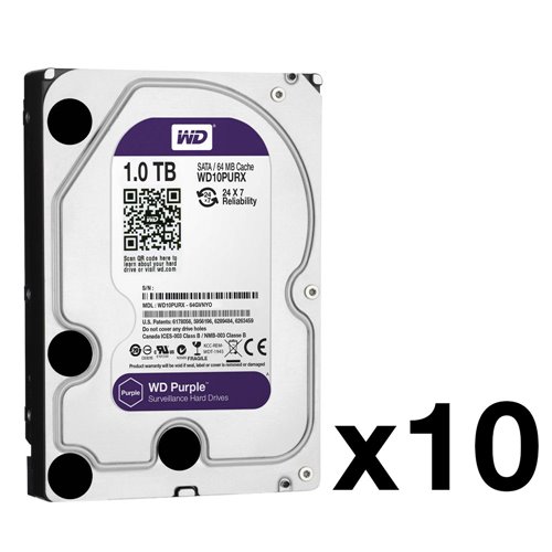 HDD-1-Pack10N - Pack 10 HDD z 1 TB (WD10Purx Mod ...
