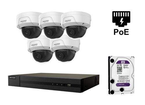 Kamera IP Hikvision 4 megapiksele - KIT5-HWI-D141H