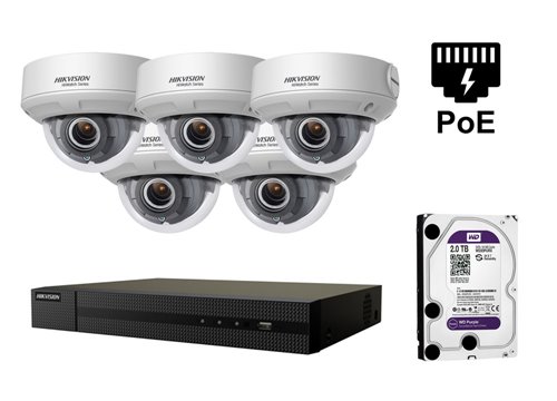 Kamera IP HIKVISION 4 megapiksele - KIT5-HWI-D640H-Z