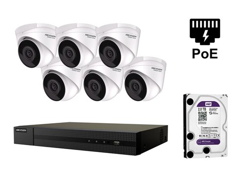 Kamera IP Hikvision 4 megapiksele - KIT6-HWI-T241H