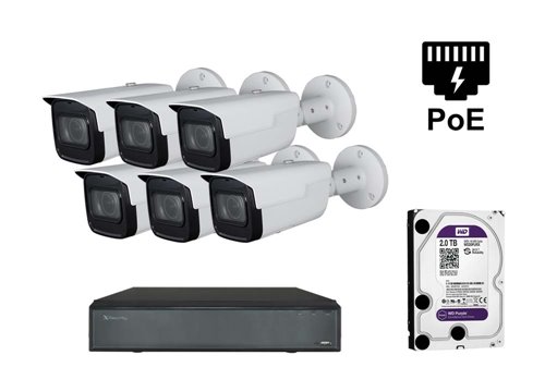 Kamera IP Starlight 4K - KIT6-XS-IPCV830SAW-8-EPOE