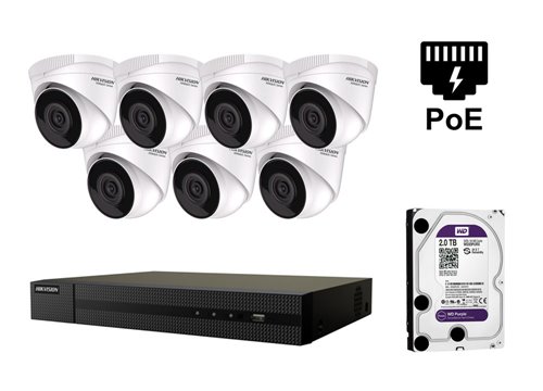 Kamera IP Hikvision 4 megapiksele - KIT7-HWI-T241H
