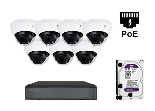 Kamera kopułkowa IP X-Security - KIT7-XS-IPD844ZSWH-4P