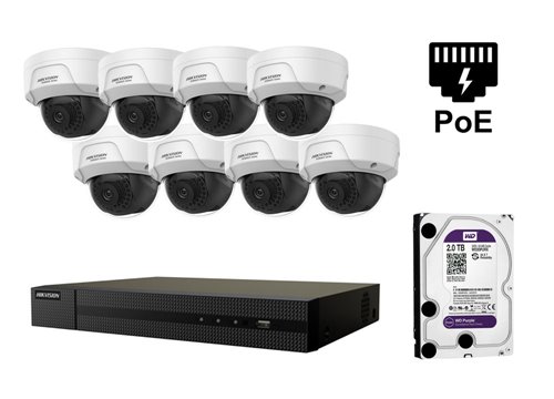 Kamera IP Hikvision 4 megapiksele - KIT8-HWI-D141H