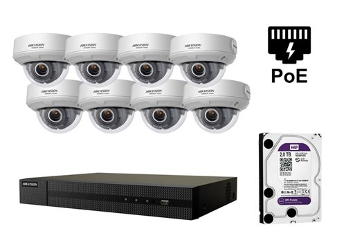 Kamera IP HIKVISION 4 megapiksele - KIT8-HWI-D640H-Z