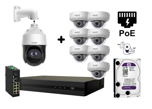 Zmotoryzowana kamera IP 4 MP - KIT8-HWP-N4425IH-DE