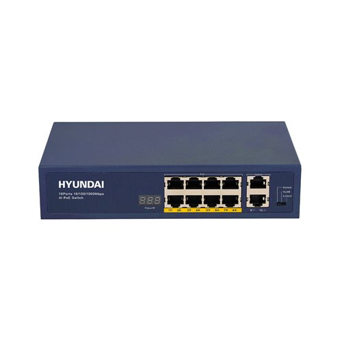 HYU-400N - 8-portowa 10/100 / 1000m Poe Unmanagea ...