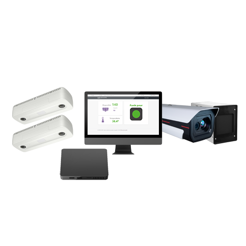 Kontrola wielostanowiskowa i wskaźnik temperatury - KIT-BODYTEMP-CAPACITY