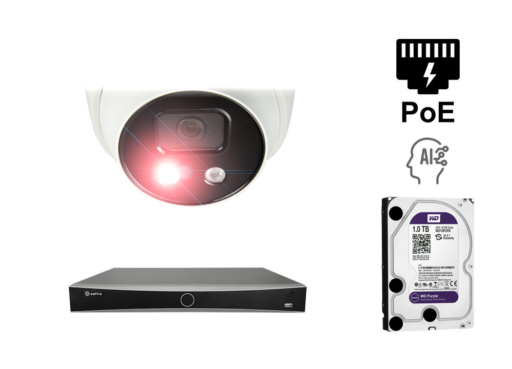 Kamera IP 4 MP - KIT1-SF-IPT838WHA-4U-AI