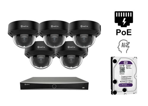Kamera z wieżą IP 6 MP - KIT5-SF-IPD834ZHB-2P