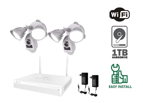 Kamera z reflektorem WiFi EZVIZ - KIT2-EZ-CS-LC1-A0-1B2WPFRL