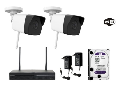 Kamera IP WiFi 2 MP - KIT2-HWI-B120-D/W
