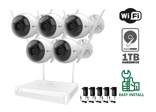 Kamera Wi-Fi Ezviz 2 MP - KIT5-EZ-C3WN
