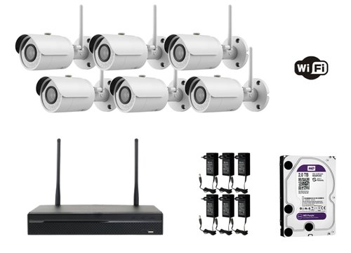 Kamera IP o rozdzielczości 2 megapikseli ECO - KIT6-XS-IPCV026H-2EW