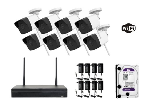 Kamera IP WiFi 2 MP - KIT8-HWI-B120-D/W