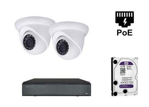 Kamera IP X-Security 5 MP - KIT2-XS-IPDM741WH-5