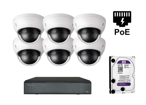 Kamera kopułkowa IP X-Security - KIT6-XS-IPDM843WH-5