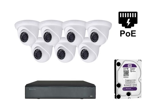 Kamera IP X-Security 5 MP - KIT7-XS-IPDM741WH-5