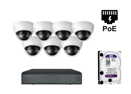 Kamera kopułkowa IP X-Security - KIT7-XS-IPDM843WH-5