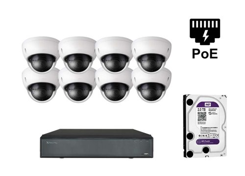 Kamera kopułkowa IP X-Security - KIT8-XS-IPDM843WH-5