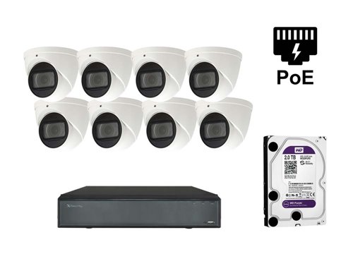 Kamera kopułkowa IP X-Security - KIT8-XS-IPDM987ZSAW-2-EPOE